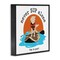Stupell Industries Never SUP Alone Dog Framed Giclee Wall Art Design by Dog Is Good